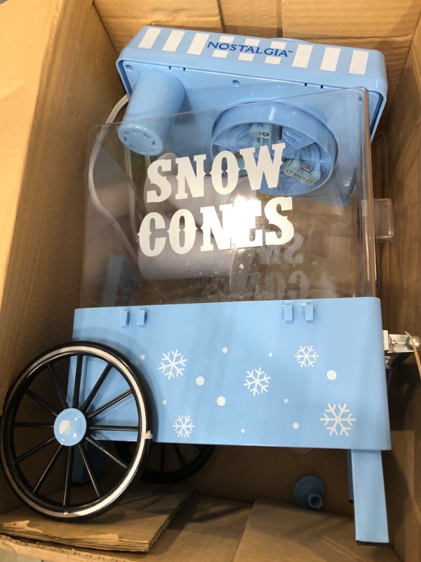 Photo 2 of **PARTS ONLY** Nostalgia NSCM525BL Snow Cone Maker Blue
