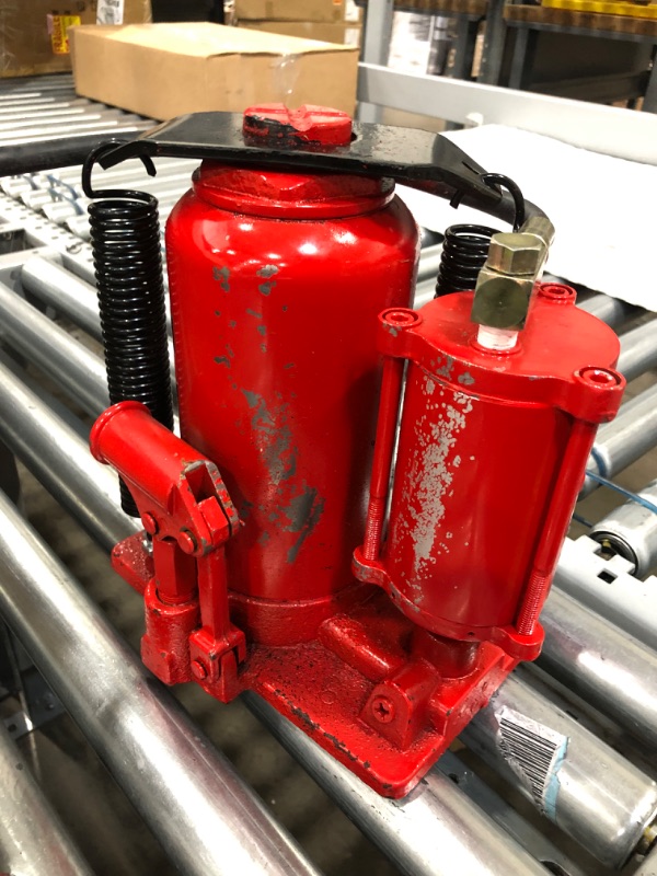 Photo 5 of INCOMPLETE Mophorn Air Hydraulic Bottle Jack 20 Ton Bottle Jack Red Air Jack Heavy Duty Auto Truck Repair Lift
**MISSING ACCESSORIES**