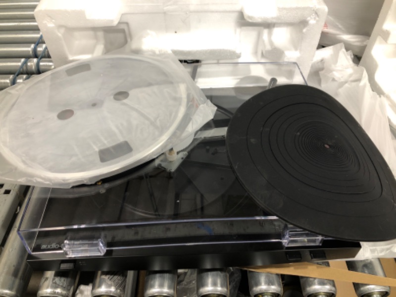 Photo 1 of ***USED*** BROKEN PIECE UNKNOWN***Audio-Technica AT-LP3BK Fully Automatic Belt-Drive Stereo Turntable, Black