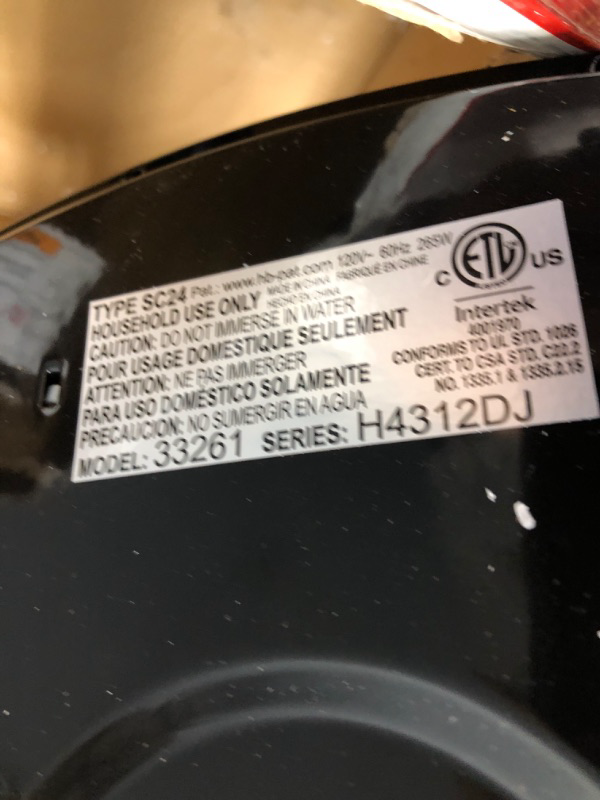 Photo 5 of ***USED*** MISSING NOB***Hamilton Beach Stay or Go Portable Slow Cooker with Lid Lock, Dishwasher-Safe Crock, 6-Quart, Black 6-Quart Black Slow Cooker