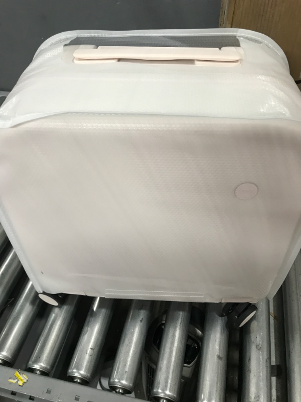 Photo 3 of *USED*Carry on Luggage, Mixi Suitcase Spinner Wheels Luggage Hardshell Lightweight Rolling Suitcases PC with Cover & TSA Lock for Business Travel 16in carry on Off White