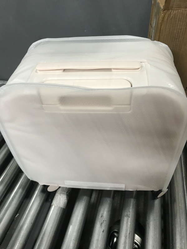 Photo 2 of *USED*Carry on Luggage, Mixi Suitcase Spinner Wheels Luggage Hardshell Lightweight Rolling Suitcases PC with Cover & TSA Lock for Business Travel 16in carry on Off White