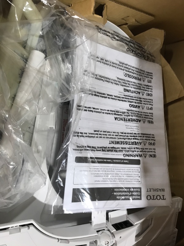 Photo 4 of *USED*TOTO SW3084#01 WASHLET C5 Electronic Bidet Toilet Seat with PREMIST and EWATER+ Wand Cleaning, Elongated, Cotton White C5 Elongated Cotton White