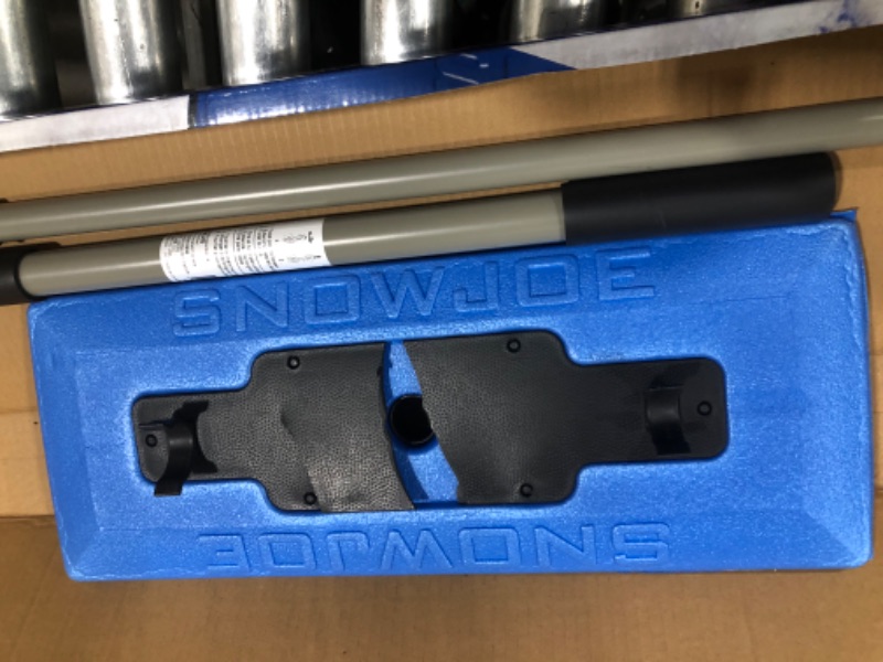 Photo 3 of Snow Joe SJBLZD The Original 2-In-1 Telescoping Snow Broom + Ice Scraper w/18-Inch No-Scratch Foam Head, Closed Cell Foam for No Water Absorption, Blue