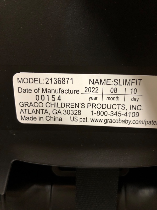 Photo 2 of Graco Slimfit 3 in 1 Car Seat | Slim & Comfy Design Saves Space in Your Back Seat, Redmond
