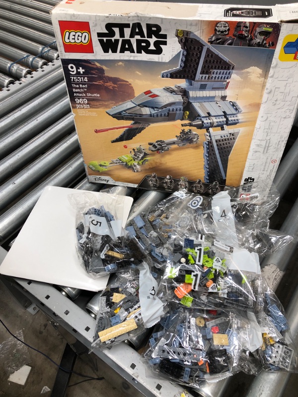 Photo 2 of LEGO Star Wars The Bad Batch Attack Shuttle 75314 Awesome Toy Building Kit with 5 Minifigures; New 2021 (969 Pieces) Frustration-Free Packaging