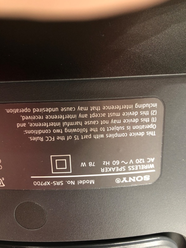 Photo 8 of Sony SRS-XP700 X-Series Wireless Portable-BLUETOOTH-Karaoke Party-Speaker IPX4 Splash-resistant with 25 Hour-Battery SRSXP700