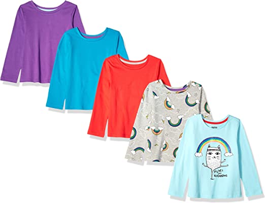 Photo 1 of Spotted Zebra Girls and Toddlers' Long-Sleeve T-Shirts, Multipacks
