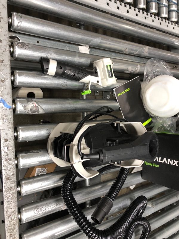 Photo 4 of *USED*Paint Sprayer, PHALANX 700W HVLP Spray Gun, Paint Gun with 10FT Air Hose, 1200ML, 4 Nozzles, 3 Patterns, for Painting Home Interior & Exterior Walls, Ceiling, Fence, Cabinet Stationary Paint Sprayer