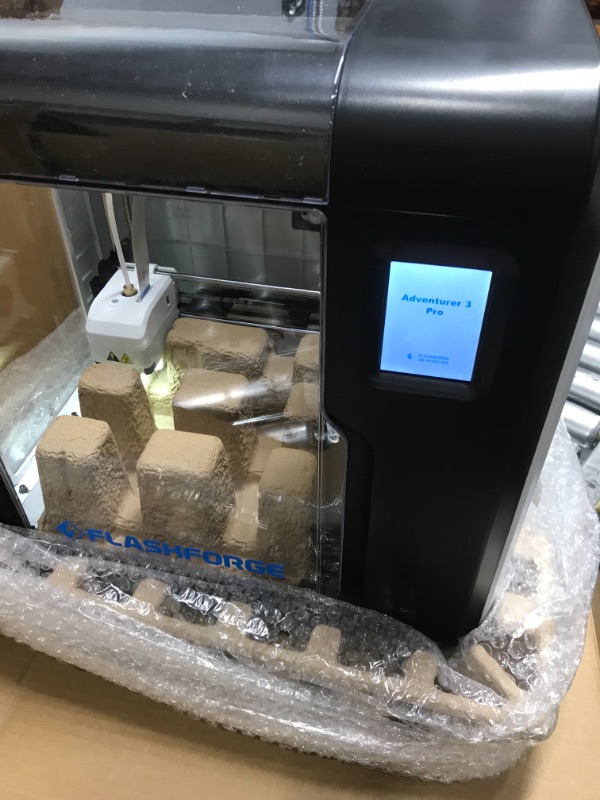 Photo 4 of *** TESTED- POWERS ON*** FLASHFORGE 3D Printer Adventurer 3 Pro with 2 Removable Nozzle, Glass Bed and Leveling-Free, Fully Assembled, High Precision Printing with PLA/ABS/PETG/PLA-CF/PETG-CF