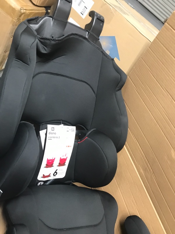 Photo 4 of Diono Cambria 2 XL, Dual Latch Connectors, 2-in-1 Belt Positioning Booster Seat, High-Back to Backless Booster with Space and Room to Grow, 8 Years 1 Booster Seat, Black 2020 BlackLPNPMAB5693775
