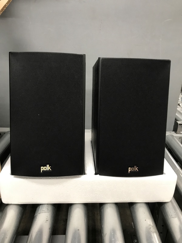 Photo 2 of Polk Audio T15 Bookshelf Speakers Pair Black