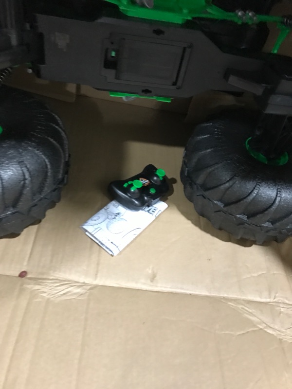 Photo 5 of damaged 
Monster Jam, Official Mega Grave Digger All-Terrain Remote Control Monster Truck with Lights, 1: 6 Scale, Kids Toys for Boys