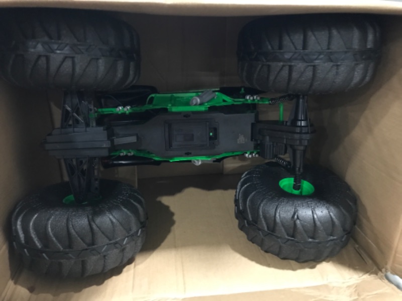 Photo 2 of damaged 
Monster Jam, Official Mega Grave Digger All-Terrain Remote Control Monster Truck with Lights, 1: 6 Scale, Kids Toys for Boys