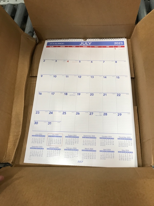 Photo 2 of AT-A-GLANCE 2023 Erasable Calendar, Dry Erase Wall Planner, 15-1/2" x 22-3/4", Medium (PMLM0328) Medium 2023 New Edition