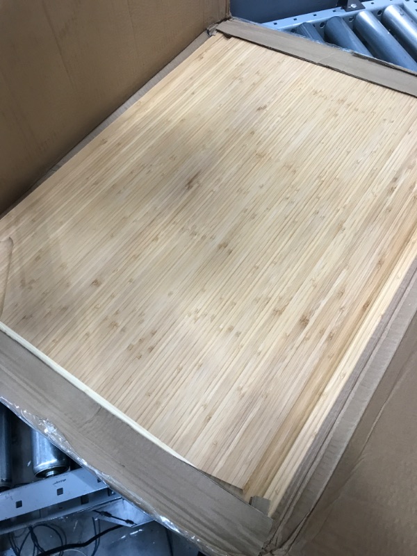 Photo 2 of 4XL Bamboo Butcher Block Cutting Board - Extra Large Cutting Boards for Kitchen 36 x 24 - Wood Countertop 24 x 36 Cutting Board - Wooden Extra Large Cutting Board 36 x 24 Butcher Block - Greener Chef 4XL - 36 x 24 Inches Two-Tone