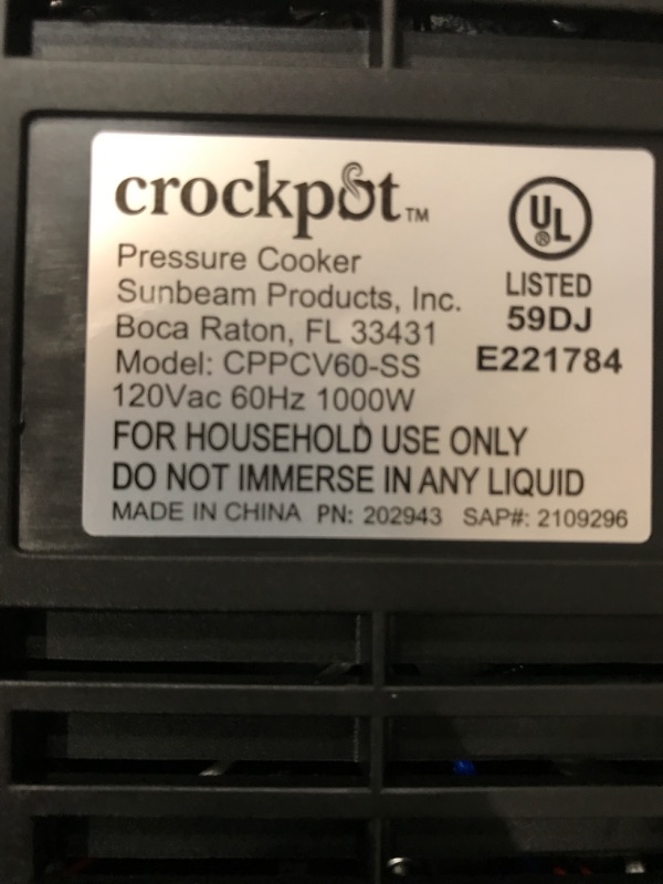 Photo 3 of The Crockpot Express Pressure Cooker 6-Quart Oval Max is designed to make it even easier to prepare home-cooked meals in record time. The oval design easily ?ts large cuts of meat, like a whole rack of ribs, or an entire pork roast, without having to stac