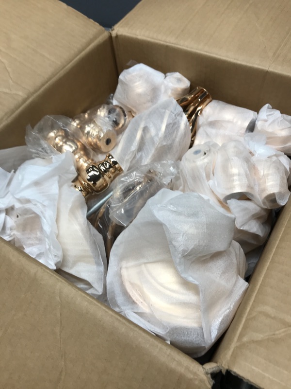 Photo 1 of 10Pcs Rose Gold Metal Flower Vase, Wedding/ Party Flowers Centerpieces for Table, Tall Candle Holder for Pillar Candle (17.7inch/45CM) Gold 17.7in x 10 (flowers not include) 