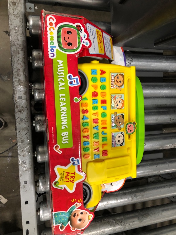 Photo 2 of CoComelon Musical Learning Bus, Number and Letter Recognition, Phonetics, Yellow School Bus Toy Plays ABCs and Wheels on the Bus, by Just Play