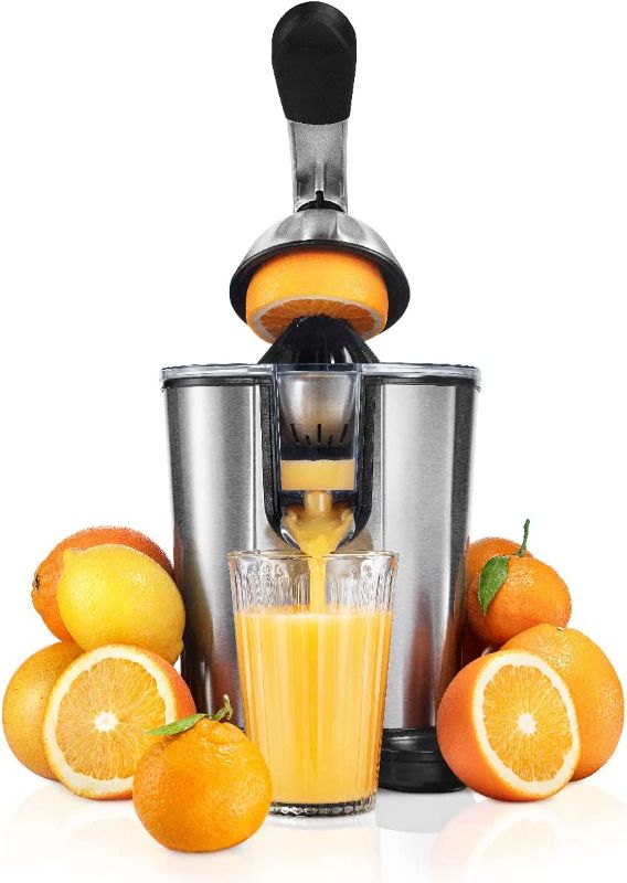 Photo 1 of *** TESTED*** POWERS ON** Eurolux Electric Citrus Juicer Power Pro - ELCJ-3000 - With 300 Watts Of Power, This is the most Powerful Juicer, for an Easy Smooth Juicing Experience | With Its New Updated Design (Brushed Stainless Steel)
