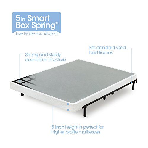 Photo 1 of Metal Smart BoxSpring® | Zinus 5" / Twin / White
