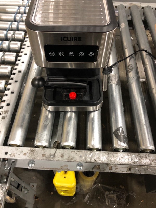 Photo 5 of *USED*ICUIRE Espresso Machine with Milk Frother, 20 Bar Pump Pressure Coffee Machine, 1.5L/50oz Removable Water Tank, 1050W Semi-Automatic Espresso/Latte/Cappuccino Machines for Home Barista, Office Black