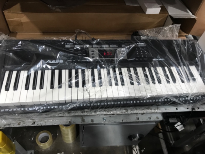 Photo 2 of ***FUNCTION UNKNOWN PLEASE SEE COMMENT***Alesis Melody 61 Key Keyboard Piano for Beginners with Speakers, Digital Piano Stand, Bench, Headphones, Microphone, Music Lessons and Demo Songs