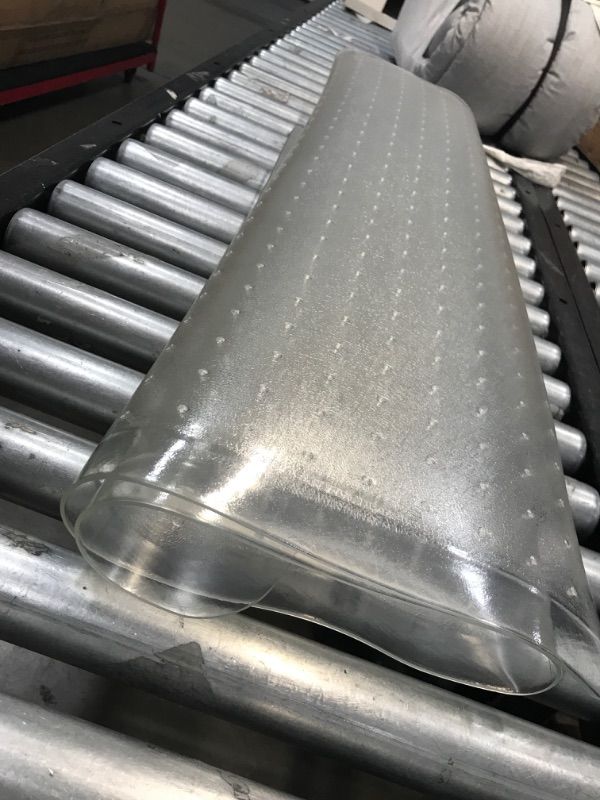 Photo 1 of 2 Set Cactus Mat Anchor-Runner 3' Wide Special Cut Clear Vinyl Heavy-Duty Carpet Protection Runner Mat - 5/16" Thick
