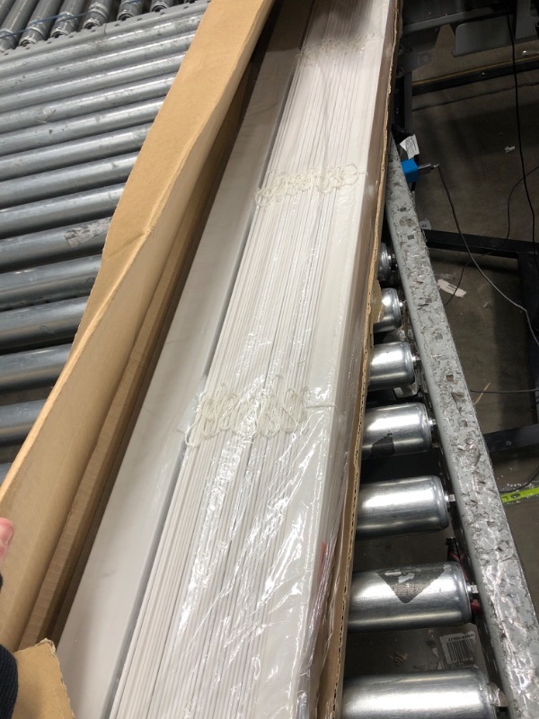 Photo 1 of 2" Cordless Faux Wood Blind 69.75" W X 60" H, Inside Mount
