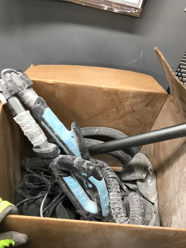 Photo 2 of ***tested***powers on*** Drywall Sander, TOKTOO Electric Drywall Sander with Vacuum Attachment, LED and 6 Variable Speed, Extendable Handle and Carrying Bag