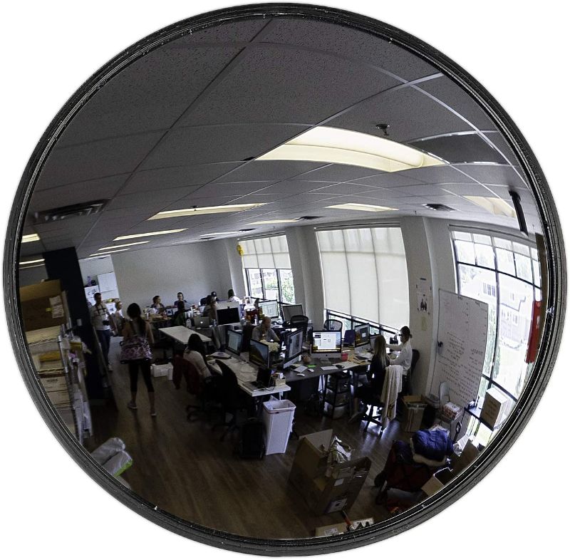 Photo 1 of 25"Convex Mirror, Round Indoor Security Mirror for the Garage Blind Spot, Store Safety