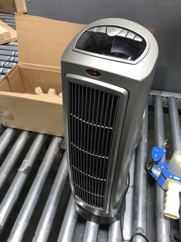 Photo 2 of Lasko 1500W Digital Ceramic Space Heater with Remote, 755320, Silver