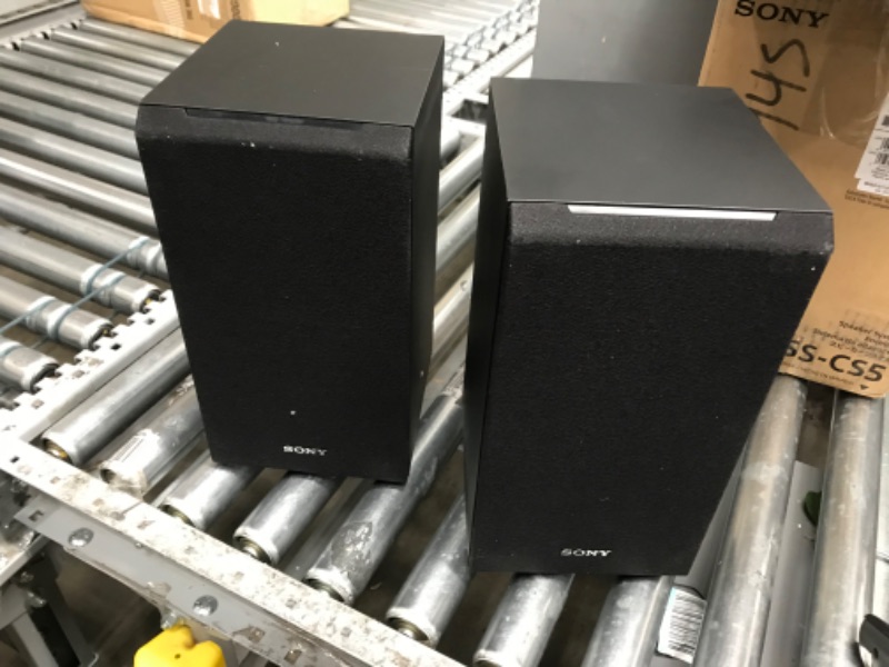 Photo 2 of Sony SSCS5 3-Way 3-Driver Bookshelf Speaker System (Pair) - Black