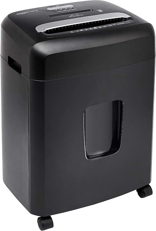 Photo 1 of Amazon Basics 12 Sheet Micro-Cut Paper,Credit Card and CD Shredder for Office/Home & Paper Shredder Sharpening 