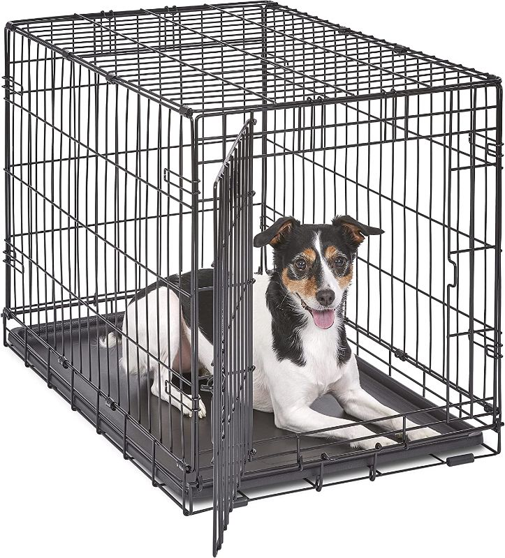 Photo 1 of 
MidWest Homes for Pets Newly Enhanced Single & Double Door iCrate Dog Crate, Includes Leak-Proof Pan, Floor Protecting Feet , Divider Pane l & New...
Size:30-Inch w/Divider
Style:Single Door