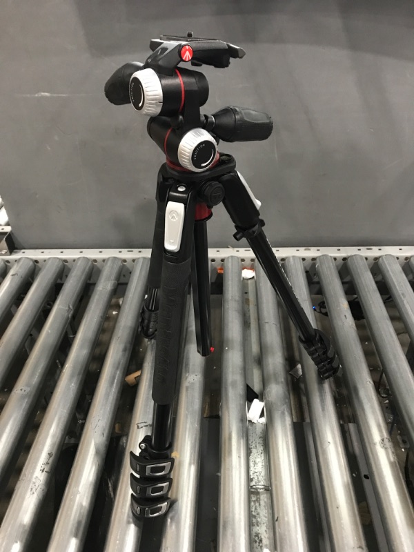 Photo 2 of Manfrotto 190XPRO Aluminum 4-Section Tripod Kit with 3-Way Head (MK190XPRO4-3W)
