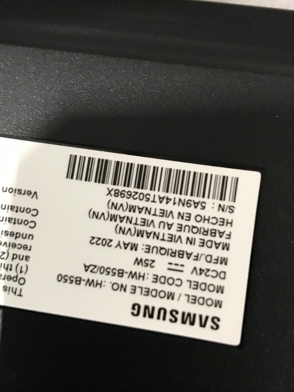 Photo 3 of SAMSUNG HW-B550/ZA 2.1ch Soundbar w/Dolby Audio, DTS Virtual:X, Bass Boosted, Subwoofer Included, Adaptive Sound Lite, Bluetooth Multi Device Connection, Wireless Surround Sound Compatible, 2022 HW-B550 Soundbar