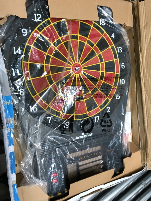 Photo 2 of Arachnid Cricket Pro 800 Electronic Dartboard with NylonTough Segments for Improved Durability and Playability and Micro-thin Segment Dividers for ReducedBounce-outs , Black