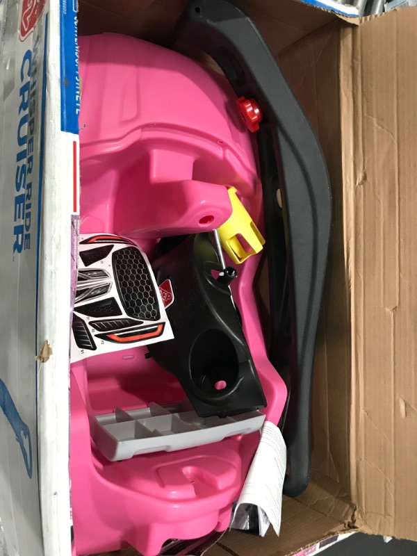 Photo 2 of ***MISSING THE WHEELS*** Step2 Whisper Ride Toddler Push Car, Pink – Ride On Toy with Included Seat Belt, Easy Storage and Transport, Steering Wheel for Pretend Play – Push Toy Car Makes a Great Stroller Alternative
