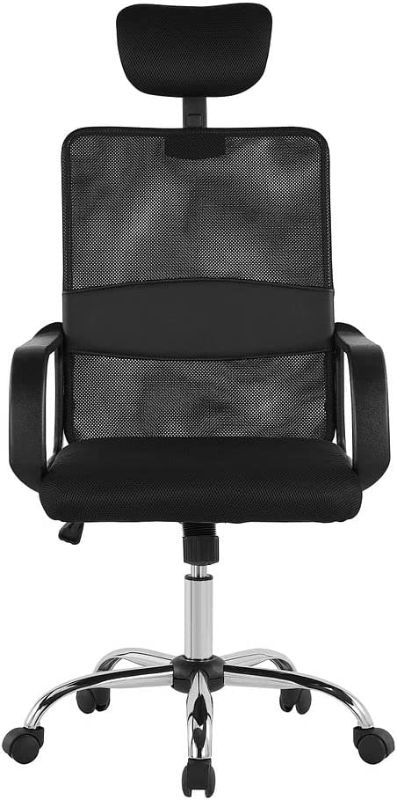 Photo 1 of Halter Comfortable Office Chair, Ergonomic Executive High Back Desk Chair with Lumbar Support, Adjustable with Wheels and Tilt Angle, Breathable Mesh Computer Gaming Chair for All Day Comfort, Black
