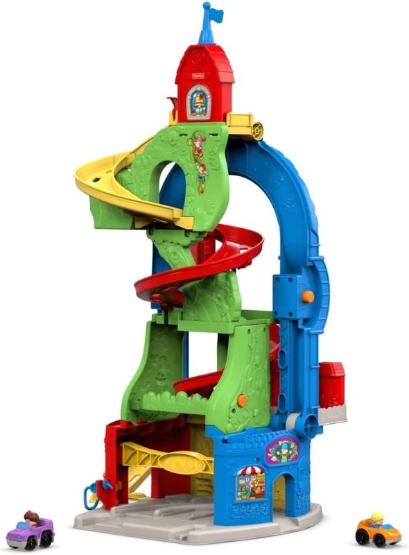 Photo 1 of **SEE NOTES** Fisher-Price Little People Sit 'n Stand Skyway, 2-in-1 vehicle racing playset 
