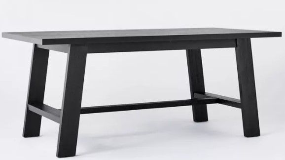 Photo 1 of  Rectangular Wood Dining Table Black 
42'' 
