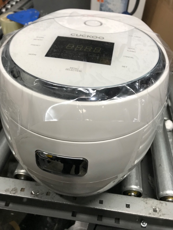 Photo 3 of ****MISSING POWER CORD***
CUCKOO CR-1020F | 10-Cup (Uncooked) Micom Rice Cooker, White & CR-0655F | 6-Cup (Uncooked) Micom Rice Cooker | 12 Menu Options: White Rice, Brown Rice & More, Red/White Rice Cooker + Rice Cooker