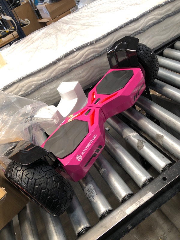 Photo 3 of **new**
All Terrain Off-Road Hoverboard for Adults, Electric Hoverboards for Kids Ages 6-12, UL 2272 Certified Self Balancing Hover Board for Teens, 8.5" E4 Hoover Board with Bluetooth Speaker & Front Lights pink