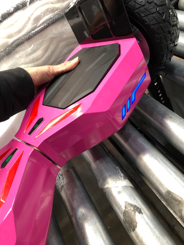 Photo 5 of **new**
All Terrain Off-Road Hoverboard for Adults, Electric Hoverboards for Kids Ages 6-12, UL 2272 Certified Self Balancing Hover Board for Teens, 8.5" E4 Hoover Board with Bluetooth Speaker & Front Lights pink