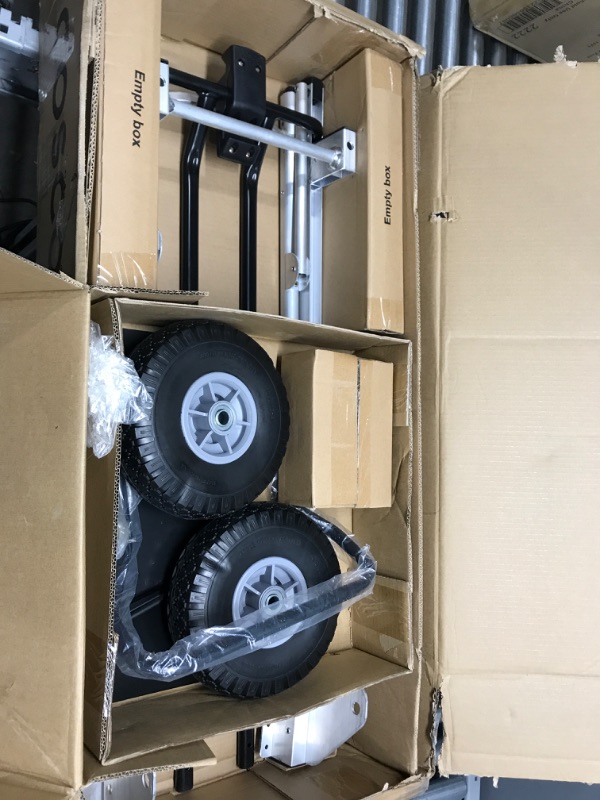 Photo 2 of Cosco 3-in-1 Aluminum Hand Truck/Assisted Hand Truck/Cart w/ flat free wheels
