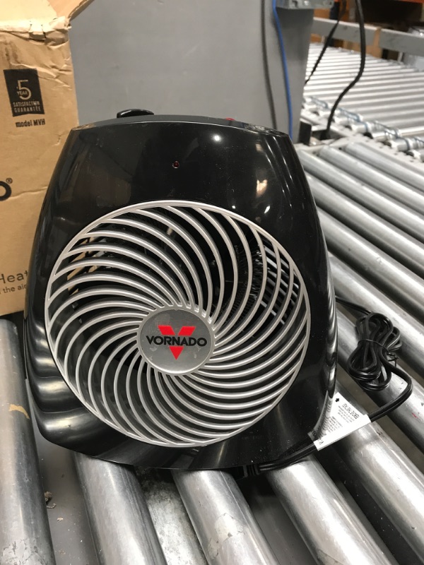 Photo 2 of -USED FOR PARTS-
VORNADO VH30 Vortex Heater with Adjustable Thermostat, 3 Heat Settings, Advanced Safety Features, Whole Room, Black
