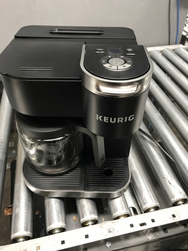 Photo 2 of -USED FOR PARTS-
Keurig K-Duo Coffee Maker, Single Serve and 12-Cup Carafe Drip Coffee Brewer, Compatible with K-Cup Pods and Ground Coffee, Black
