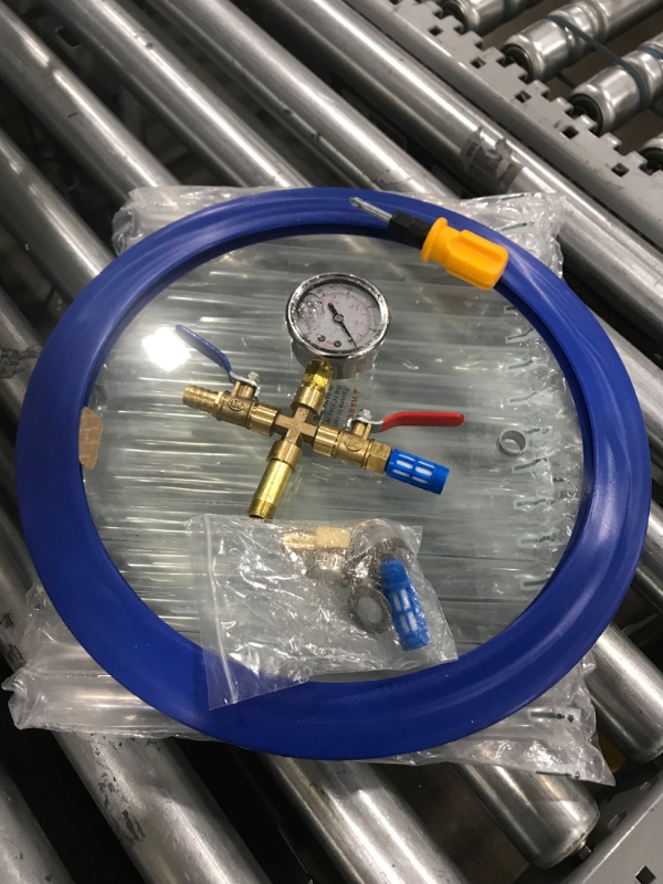 Photo 3 of 5 Gallon Vacuum Chamber, Tempered Glass Lid Stainless Steel Degassing Chamber Perfect for Stabilizing Wood, Degassing Silicones, Epoxies and Essential Oils