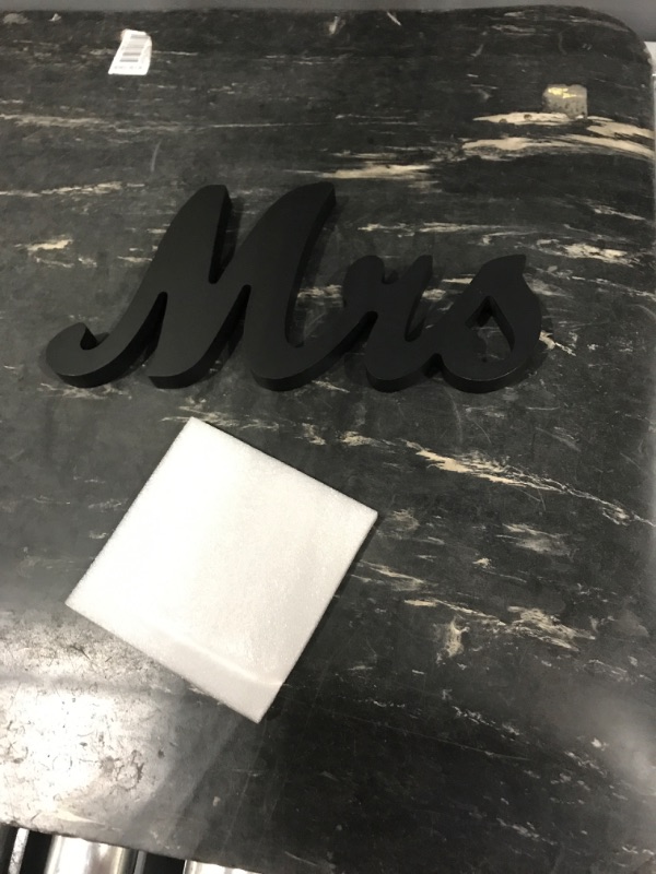 Photo 1 of *USED*Mr & Mrs Wooden Letters for Wedding Table, Wood Color Mr. and Mrs. Sweetheart Table Decoration, Mister and Miss Wood Sign? Mr and Ms Wedding Present (Mr&Mrs-Wood Color)
